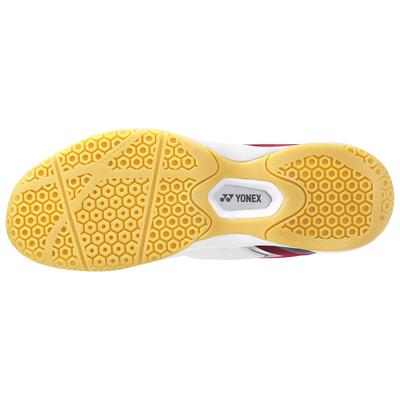 Yonex Kids SHB 33JR Junior Badminton Shoes - White/Red/Black - main image